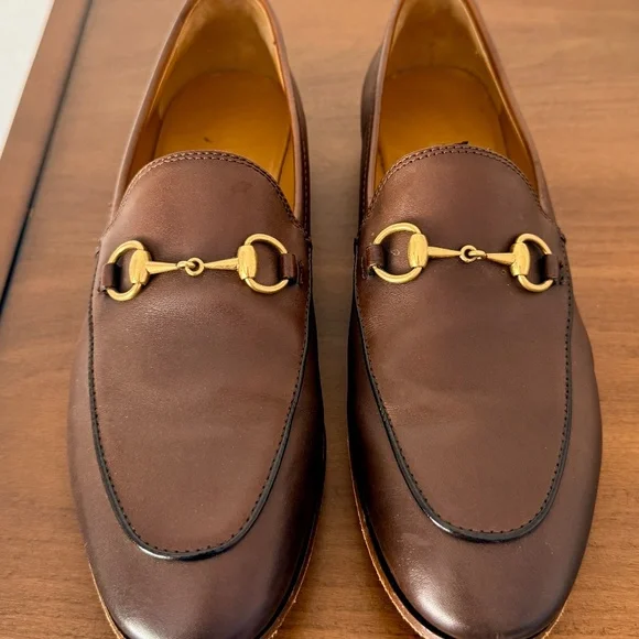 Women's Gucci Jordaan loaferS, Size 37, Brown - Picture 2 of 7